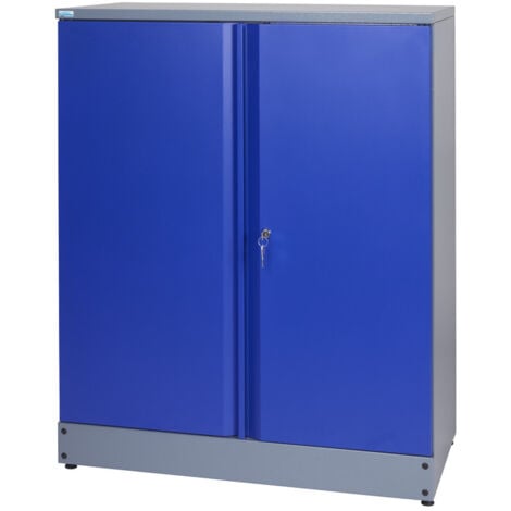 Küpper Armoire au sol 71697, 91x110x45 cm, 1 double porte verrouillable, 3 étagères, charge max. 75kg