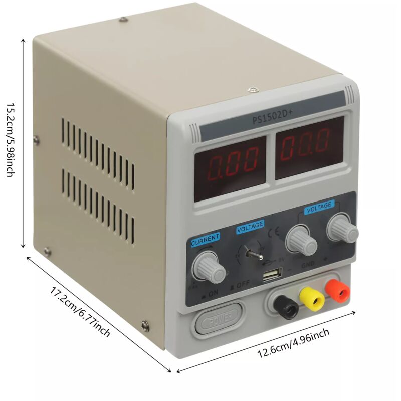 360W Labornetzgerät NPS1203W – Regelbar 0-120V / 0-3A, Digitalanzeige, Stabilisiert, Mit Feineinstellung Und Überlastschutz – Für Labor Und Werkstatt