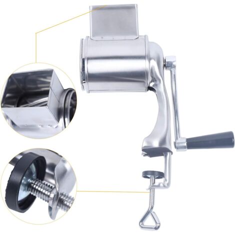 Turmegtt Trommelreibe Mit 10 Aufsätzen - Manuelle Küchenreibe Für Käse & Gemüse