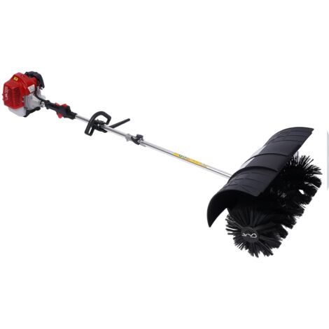 Kehrmaschine Benzin,52CC 2.3HP Benzin Motorbürste Motorbesen,1.8M handkehrmaschine Schneefräse Für Die Reinigung Von Rasen, Laub, Kunstrasen, Gras und Schotter (1/5)