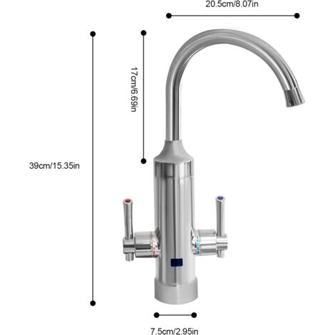 3300W Küchenwasserhahn Mit Durchlauferhitzer - Sofort Warmes Wasser