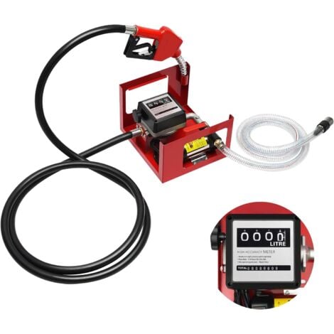 TouSuaRSi 550W Dieselpumpe 60L/min Mit Zapfpistole - Selbstansaugend Für Baumaschinen & Landwirtschaft