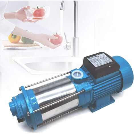 2500W Edelstahl Kreiselpumpe Wasserpumpe Gartenpumpe Max. Druck: 9.8/10/11 Bar Hauswasserwerk Pumpensteuerung (2500W)