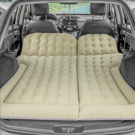 Auto Matratze, SUV Auto Luftmatratzen Bewegliche Dickere Luftbett für Reisen Camping Outdoor Aktivitäten, Abziehbar Aufblasbare Matratze mit 2 Kissen und Pumpe, Schwarz (1/5)