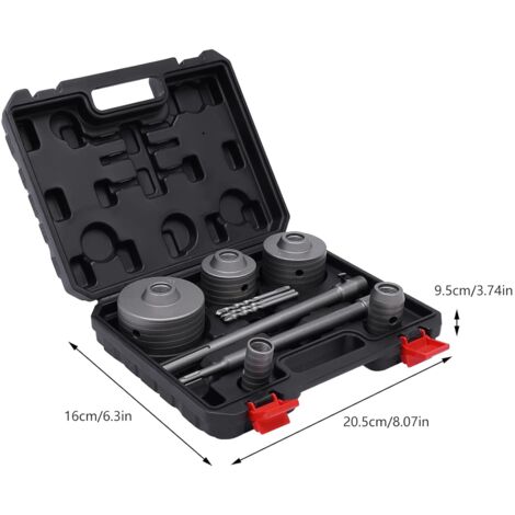 CooPee SDS Bohrhammer-Bits Set, 17-teilig – Für Beton, Ziegel, Stein – 5,5–16 Mm