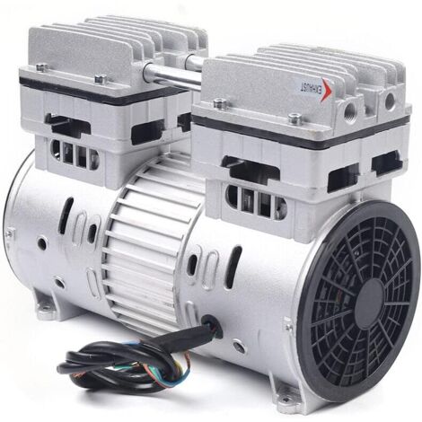 Flüsterkompressor 8 Bar Motor Ölfreies Kompressor Aggregat 145L/min Kompressoraggregat 750W/1HP Luftkompressor Kopf Leise Silent Druckluft Luftkompressoren Zubehör
