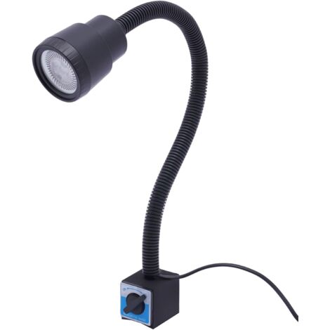 Led Magnetische Arbeitsleuchte, 220V CNC Maschinenlampe mit Magnetfuß Magnetische, LED Arbeitsleuchte Flexibel Arm Licht Nähmaschine Drehbank Fräsen Bohrmaschine Industrielle Beleuchtung