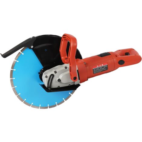 Betonsäge Trennschleifer mit 35cm Diamantblatt 3800r/min Nass-/Trockenbetonsäge Staubfreies Schneiden Steinschneidemaschine 3000W Reiner Kupfermotor