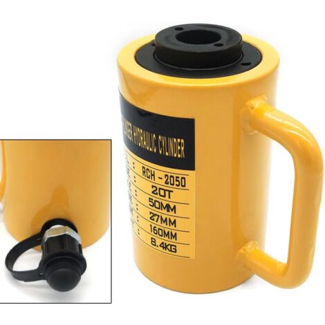 20T 160Mm Hub Hohlzylinder Hydraulikzylinder Hohlkolbenzylinder Kolbenweg Jack Hohl Single Acting Hydraulic Ram Cylinder Einzelwirkender Arbeitshub Geraderichten FüR GebäUde Und BrüCken