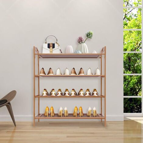 Bambus Standregal 60 cm Breit - 70 25 67 Badregal - Regal Holz fr Kche  Badezimmer Schrank Balkon - Badmbel Schuhregal Kchenregal Stehend -  Handtuch Wandregal - Kchen Organizer