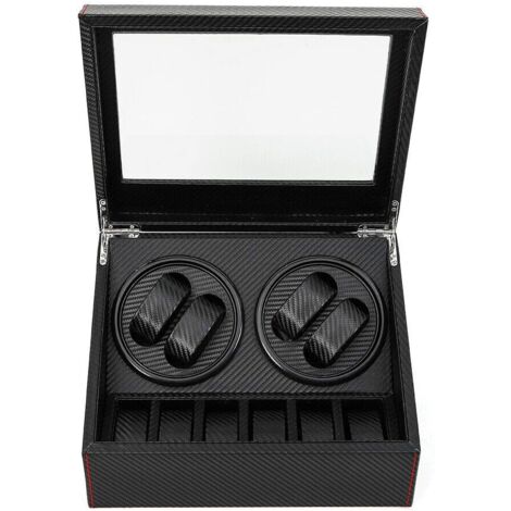 4 + 6 Uhrenbeweger leise Automatische Uhrbeweger Uhrenbeweger Box Geschenk für Weihnachten/Jubiläum/Vater/Geburtstag (1/5)