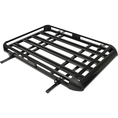 Dachgepäckträger Auto Dachträger Einstellbare Breite Dachkorb Groß Aluminium Roof Rack Universal Dachgepäckträger & -Boxen Für SUV-Modelle mit eingebauten Gepäckträgern, bis 150kg, 140x100cm