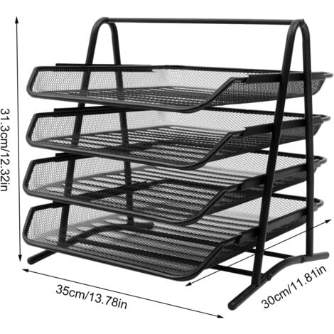 Cocoarm Dokumentenablage Metall - 3-fach Ablagesystem Für Schreibtisch