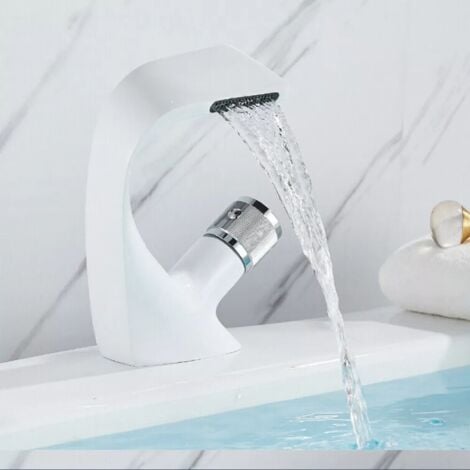 Waschtisch Armatur Wasserfall Bad Einhand Wasserhahn Mischbatterie Waschbecken E