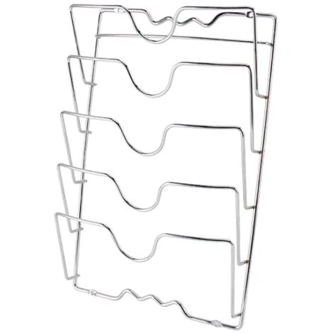 LOIRIIC Deckelhalter Edelstahl - Wandhalterung Für Topfdeckel 27,5x43 Cm Mit 5 Fächern