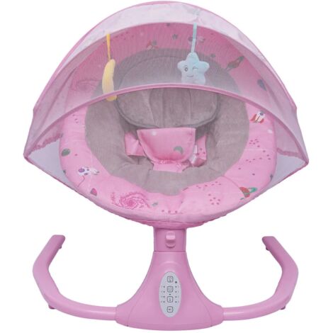 Elektrische Wippe Babywippe Schaukel Wiege USB mit Musik & Fernbedienung für Kinder bis 20 kg