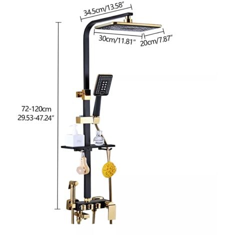 Duschsystem mit Regendusche Duschset Duschsäule Dusche Duscharmatur Handbrause
