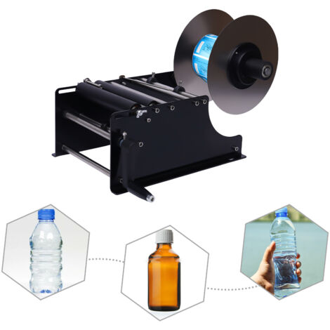 Etikettiermaschine Manuelle Etikettiermaschine Runde Flasche Kann Aufkleber Etikettierer Selbstklebend 10-30 Stück/min,MT-30 Flaschenetikettierer