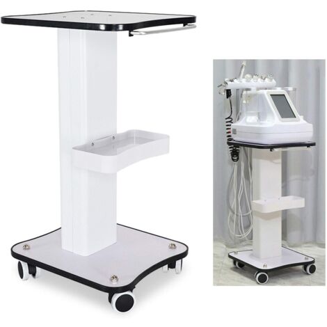 Kosmetikwagen Beauty Salon Trolley, Tragbar Medizinischer Wagen mit Ablagefach, Universal Wheel Gerätewagen Friseur Rollwagen für Schönheitsinstrument
