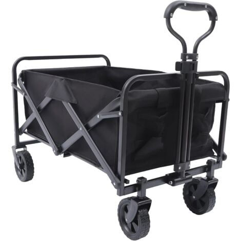 Faltbarer Handwagen Klappbarer Bollerwagen für Garten, Strand und