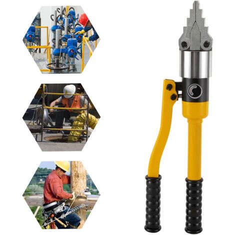 8 T Hydraulische Flanschspreizer, Hydraulik Flansch Spreizer, Manuelles Hydraulisches Spreizwerkzeug, Tragbarer Hydraulischer Separator, Integraler Hydraulikspreizer für Spreizen Gelb