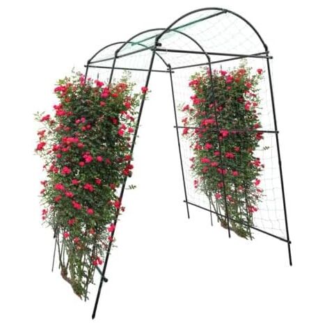 Rankgitter für Kletterpflanzen,Gartentunnel Spalier, Spalier,Erbsen, 1.15 1.83 2.3 m, für Garten, Gurken, Rostfreies Metall, Topfpflanze, Kletterstütze (1/5)