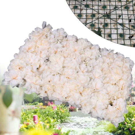6 Stück künstliche Blumenwand, künstliche Blumenwand, künstliche Rose, DIY-Blumenwand, Seide, Blumenwand, Wandpaneel für Hochzeit, Hintergrund, Dekoration, Heimgarten, Party, Dekoration, 60 x 40 cm