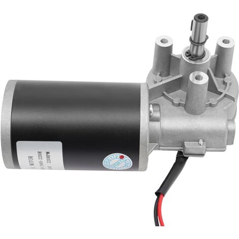 DC-Getriebemotor 12V Elektrischer Schneckengetriebemotor DC-Motor Rechtwinklig Umkehrbar, Eine Nenndrehzahl von 160±20 RPM,Geeignet für Garagentor, Druck, Textil