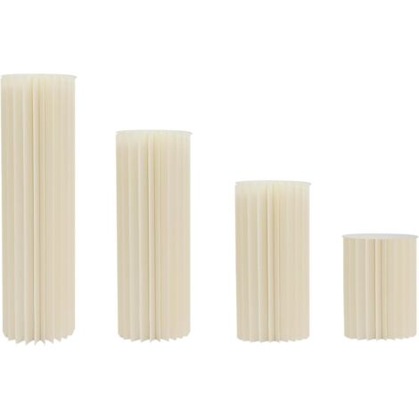 SäUle Ausklappbare Karton-LöCke Zeigen Zylindrische Papp-BlumenstäNder Faltbare Karton Centerpiece Display Zylinder Blumen Stehen SäUlen für Hochzeit Party Festival (4Stück(140+60+80+100cm)) (1/5)