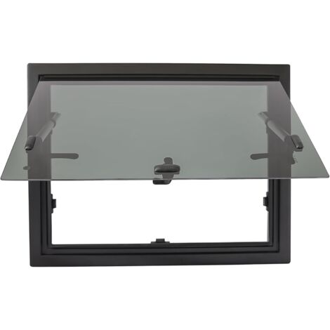 Wohnmobilfenster Ausstellfenster 600x450 mm Wohnmobil Fenster Wohnwagen Fenster inkl. Verdunklung Seitenfenster Camper, Externes Push Fenster für RV, Wohnmobilfenster Camper Fenster