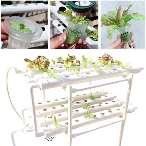 Hydroponics Growing System mit 72 Pflanzenplätzen 2 Schicht, Hydroponic Grow Kit Indoor Garden Hydroponics Growing System, Hydroponisches Anzuchtsystem für Hydroponische Gemüse, Blumen (1/5)