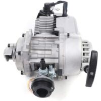 49cc Einzylinder-Komplettmotor Kit Luftgekühlt – 2-Takt Rennmotor Für Pocket Bike, Mini Dirt Bike & ATV Inkl. Vergaser & Kabelbaum