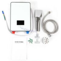 Strixorn Durchlauferhitzer 220V 3800W - Kompakter Untertisch Warmwasserbereiter Mit LCD