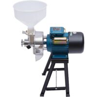 2200W Elektrische Futtermühle Getreidemühle Trocken- und Nassmühle für Reis Mais Getreide Weizen Futtermittel mit Trichter