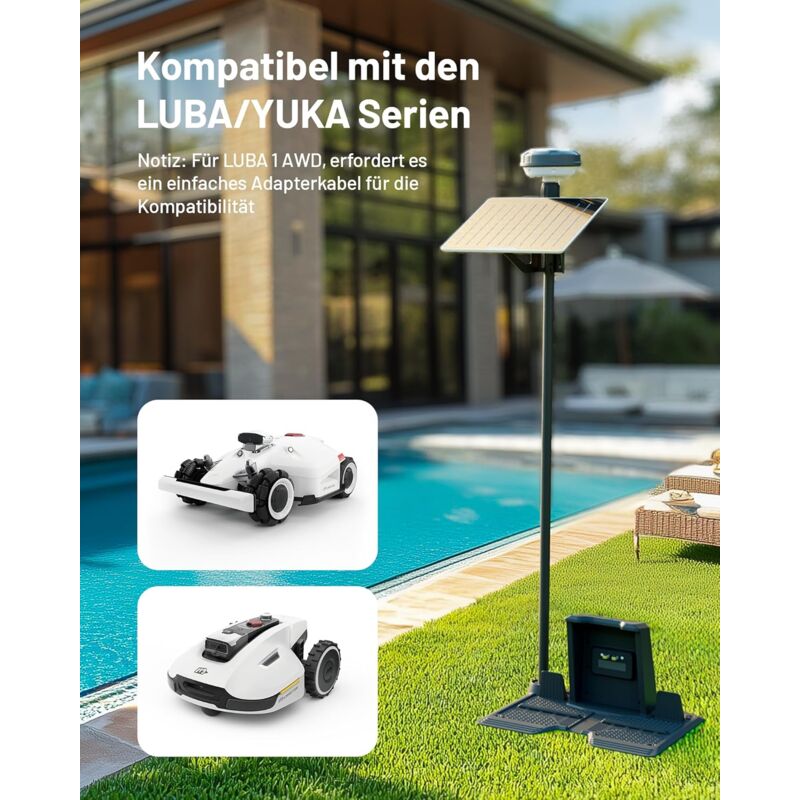 Panneau Solaire Mammotion Pour Station RTK - Compatible Tondeuses LUBA Et YUKA
