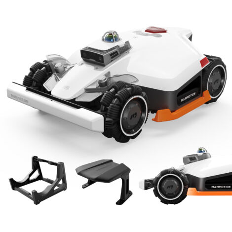 Robot Tondeuse Mammotion LUBA 3 AWD 3000 sans fil périphérique, avec support de lavage pour tondeuse et garage pour tondeuse