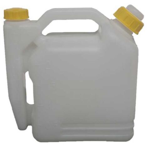Bidon Mélange 2 Temps 4L JISADER - Pour Tronçonneuse, Tondeuse, Outil Jardin Essence