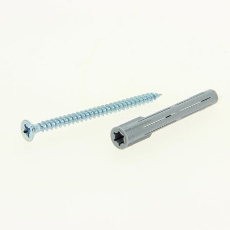 15 chevilles FUSÉE nylon tous matériaux Ø8 x 65 mm avec vis - Ram (1/4)
