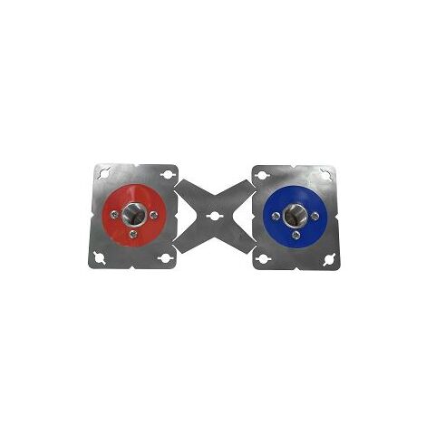 RAM – Sortie de cloison multicouche Ø16 à sertir – Entraxe 150 mm – Raccordement PER, multicouches, cuivre – Installation visitable