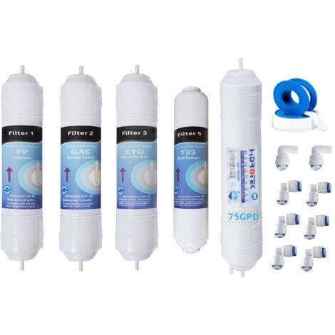 Ricambi osmosi inversa IN LINEA e membrana 75 GPD N02TLUX