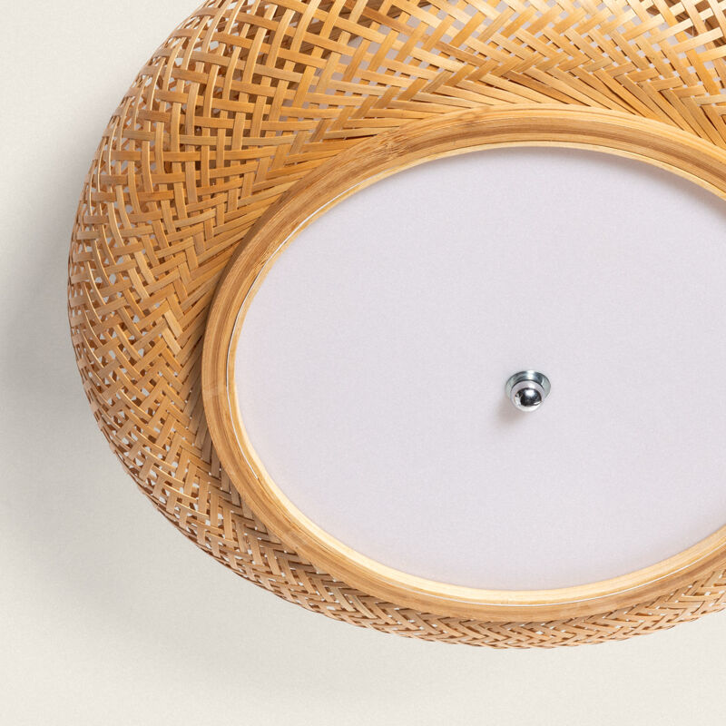 LEDKIA Deckenleuchte Bambus Sorolla – Natürliches Design, Für E27 Birnen, 40 Cm Durchmesser, Für Wohnzimmer & Schlafzimmer