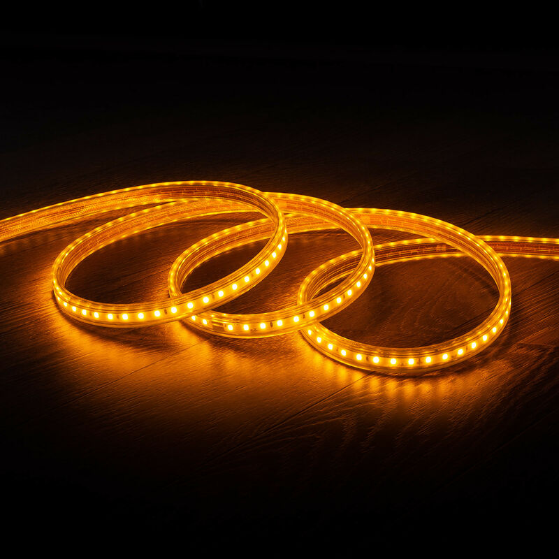 LED Strip 300 5050SMD Orange 5m Leiste Streifen Band Schlauch Lichterkette Amber 