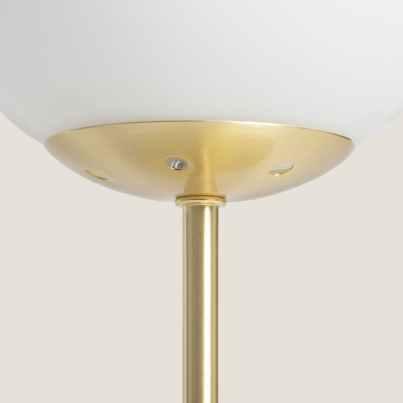 LEDKIA Tischlampe Samoa – Metall & Stoff, E27, 55 Cm Hoch, Vintage-Design
