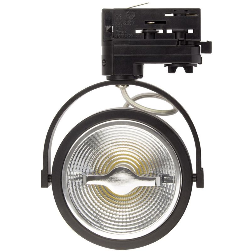 LED-Strahler 15W CREE Oberfläche Schwenkbar AR111 Dimmbar Schwarz Warmes  Weiß 2700K 24°82 mm