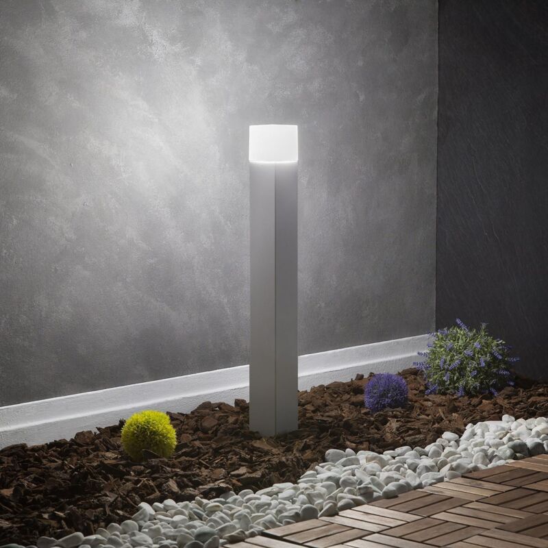 LEDKIA Bodenstehleuchte Augusta, 74 Cm Hoch, Für Außenbereich (weiß, Benötigt E27-Birne)