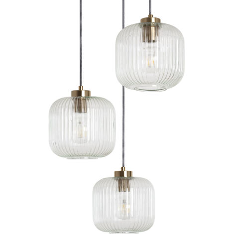 Pendelleuchte Glas Tri Wilde Transparent
