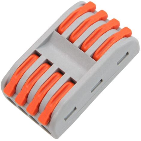 JOYELEC 20x D1-2 Schnellverbinder – 1 Eingang, 2 Ausgänge, 32 A, 250 V, Für 0,08–2,5 Mm², Mit Hebel, PA66