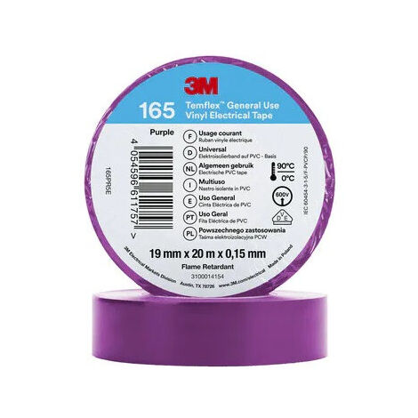 Isolierband Temflex 165 PVC 19mm x 20m 3M 7100184800 Violett