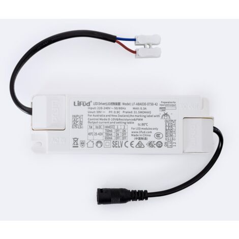 Treiber LIFUD Dimmbar 0-10V 220-240V No Flicker Ausgang 25-42V 500-750mA 12.5-30W LF-ABA020-0500-42 30 W
