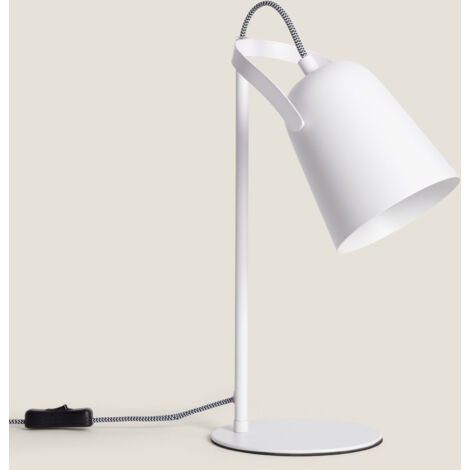 EGLO 92257 Schreibtischleuchte – LED Integriert, Metall/Weiß, Höhe 44,5 Cm, Moderne Designleuchte Für Den Arbeitsplatz